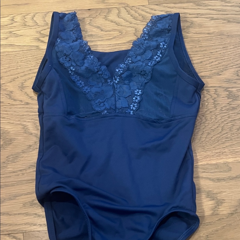 Navy Blue Kids' Lace leotard